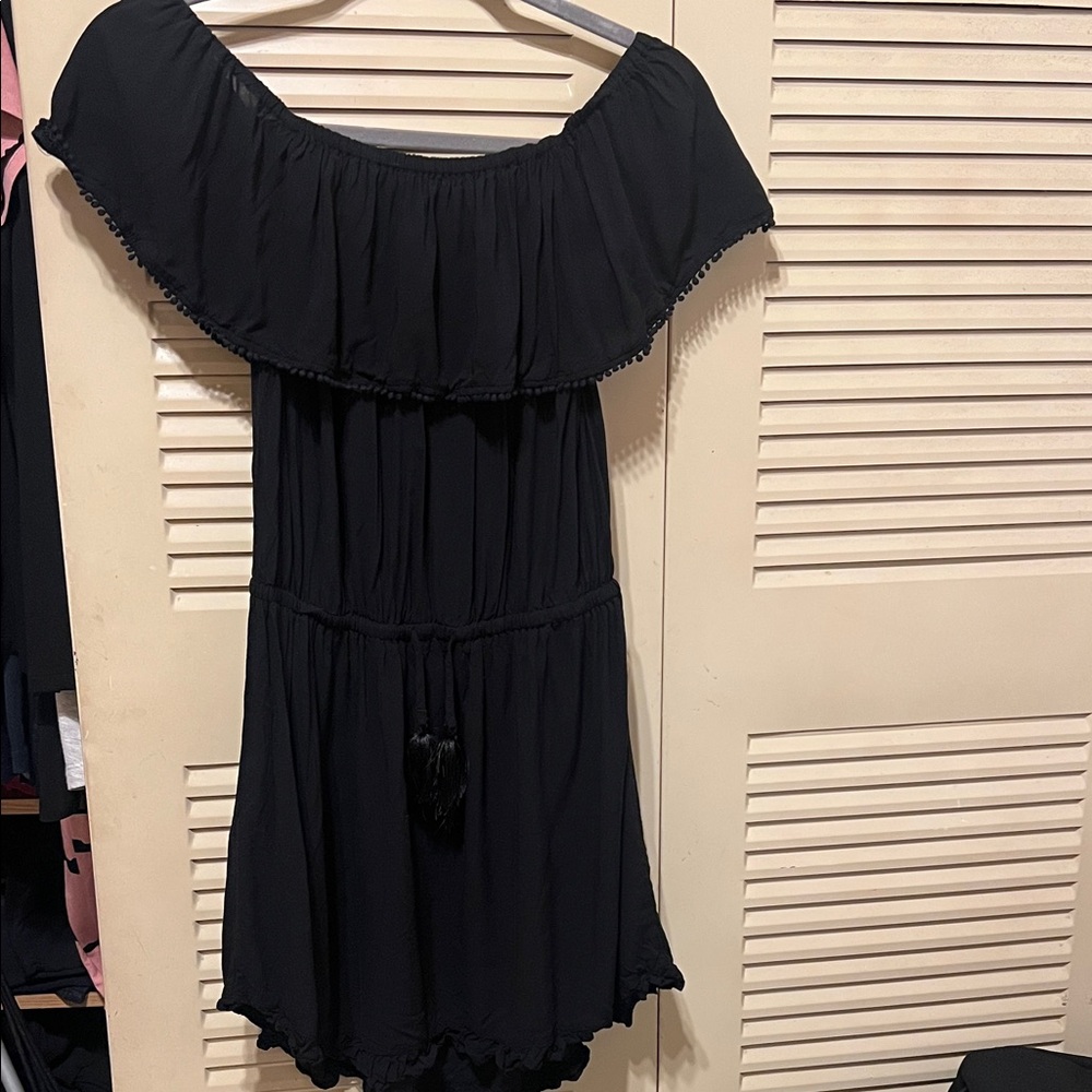 Victoria's Secret Black Swim Coverup romper